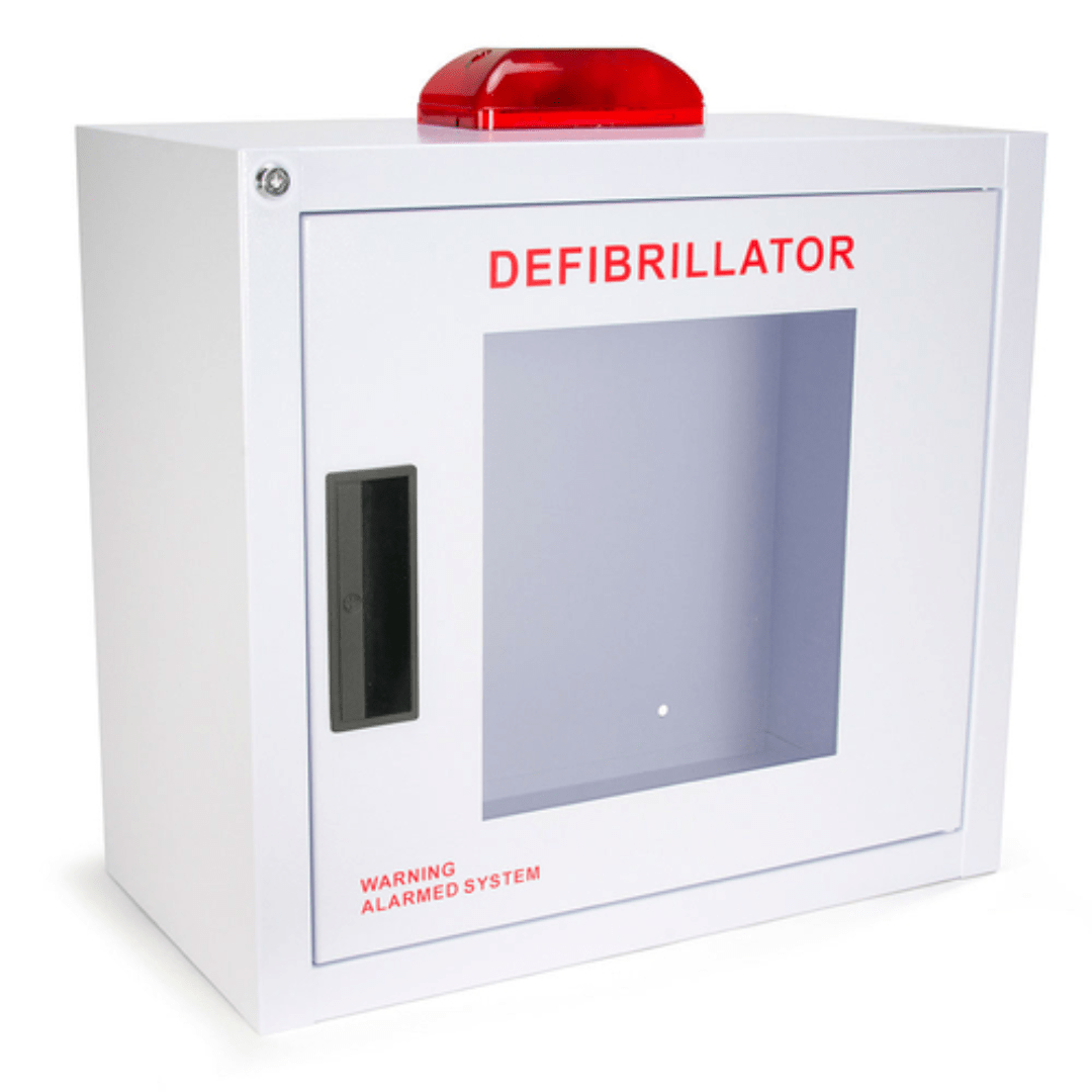 CenterpeaceHealth AED Accessories AED Cabinet Large - Available in three options, Basic, with Alarm, or with Alarm & Strobe