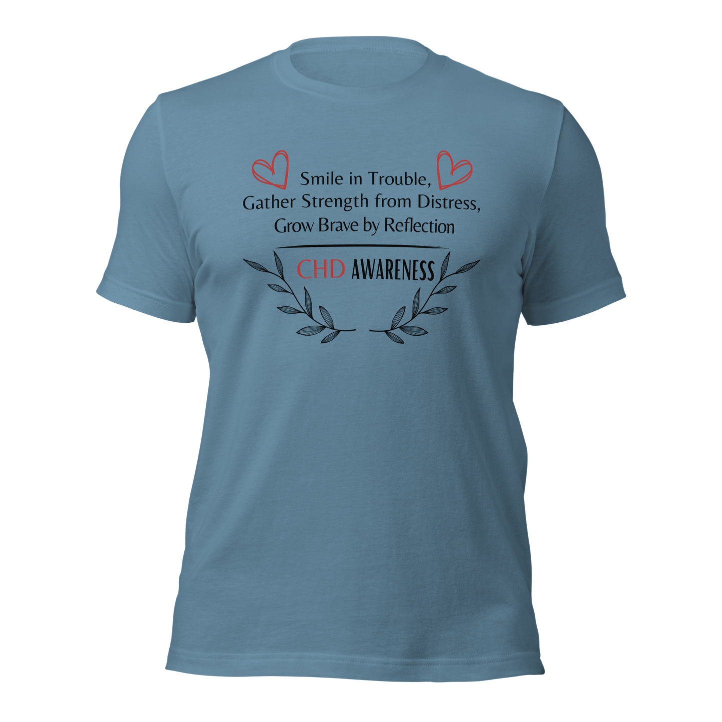 CenterpeaceHealth Apparel and Accessories Steel Blue / S Smile in Trouble Unisex t-shirt