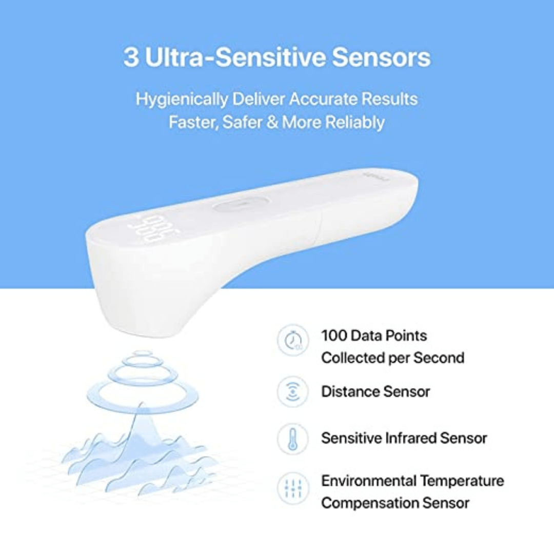 iHealth Health Monitoring iHealth Wireless No-Touch Infrared Forehead Thermometer - Bluetooth Enabled