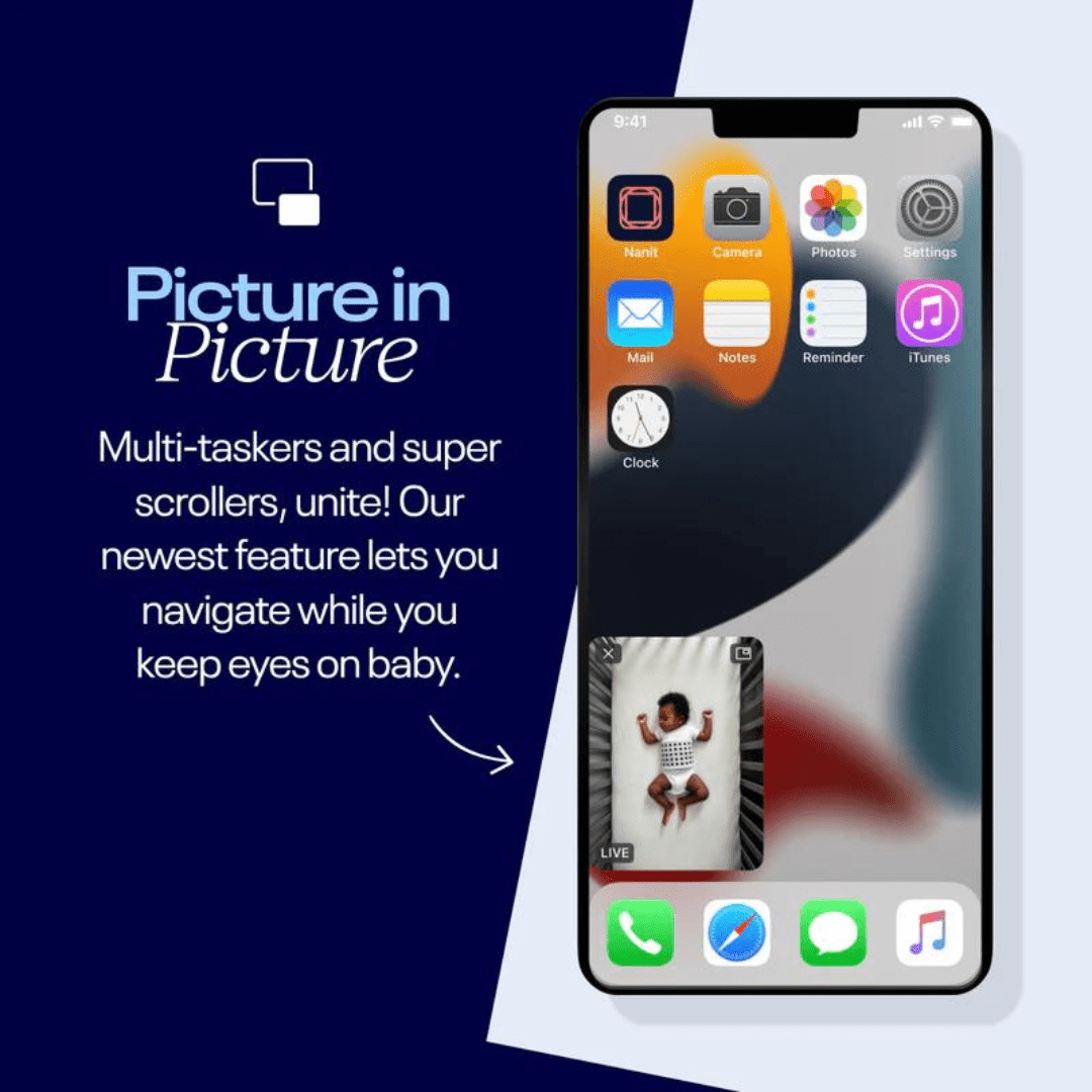 Nanit Baby Monitoring Nanit Pro Smart Baby Monitor & Floor Stand - Small Band Included