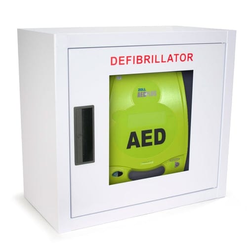 CenterpeaceHealth AED Packages Youth Plus Large Cabinet Package - AED Defibrillator for schools - youth sports