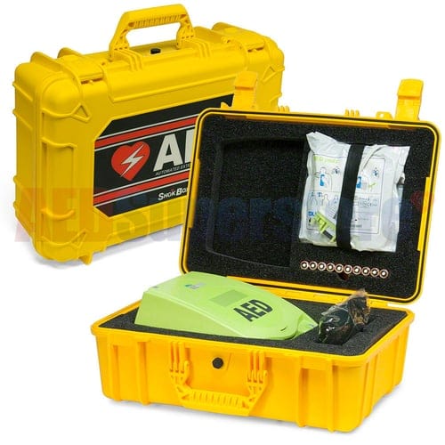 CenterpeaceHealth AED Packages Youth Plus Large Cabinet Package - AED Defibrillator for schools - youth sports