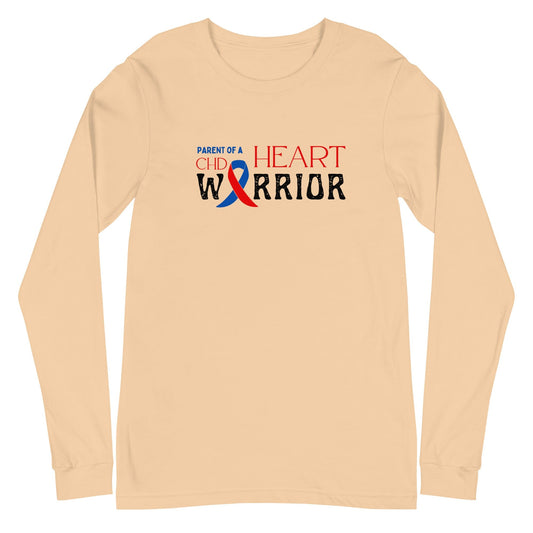 CenterpeaceHealth Sand Dune / S Parent of a CHD Heart Warrior Unisex Long Sleeve Tee
