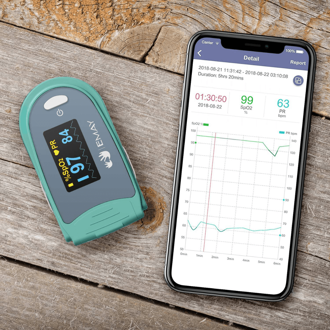 EMAY Health Monitoring EMAY EMO-80 Sleep Oxygen Monitor - Available in Green and White